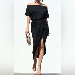 Chic Ruched Bodycon Dress